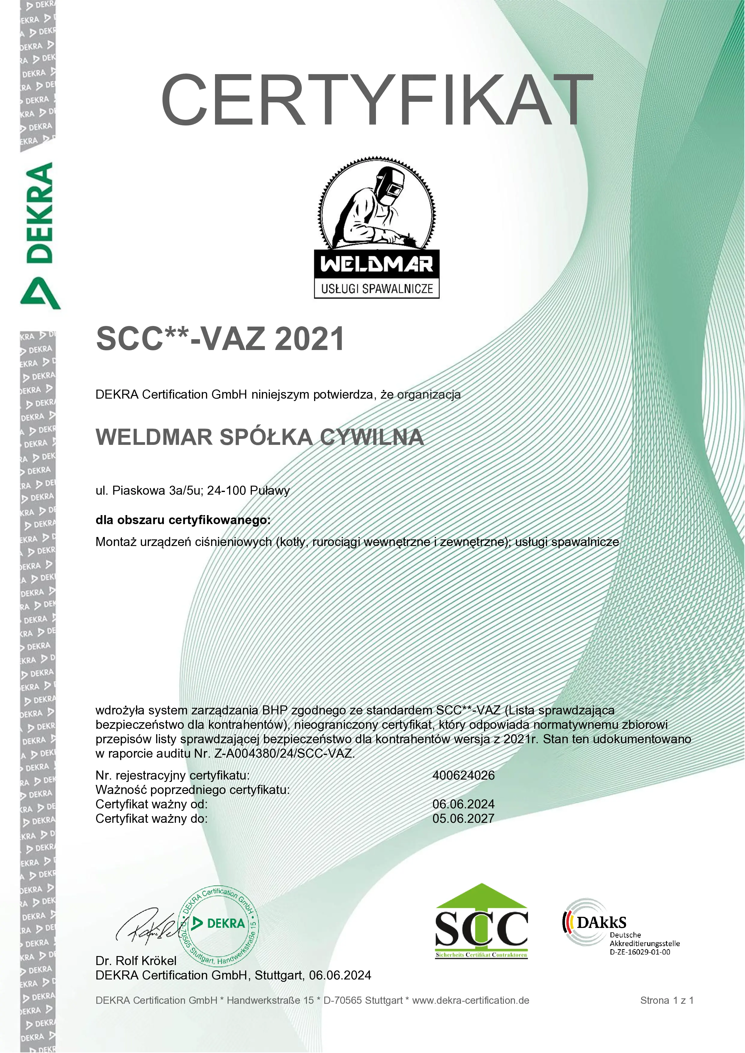 DEKRA SCC